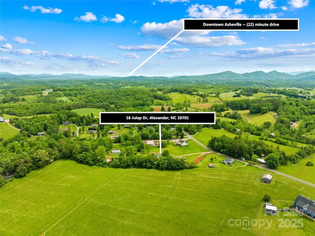 16 Julep Dr, Alexander, NC 28701 - bird's eye view of a mountainous background