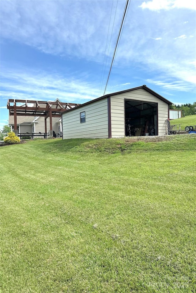 49 Perseverance Dr, Canton, NC 28716 - view of outbuilding with a pergola