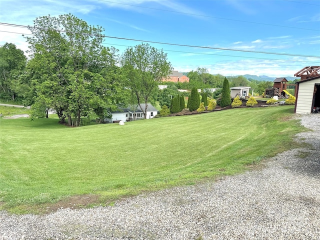 49 Perseverance Dr, Canton, NC 28716 - view of green lawn featuring a mountain view