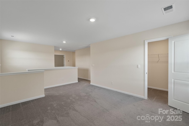 383 Ridgeview Ln, Mars Hill, NC 28754 - empty room featuring carpet flooring, baseboards, and recessed lighting