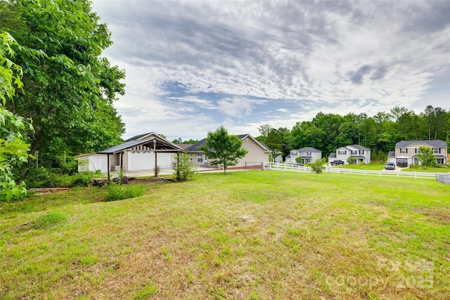 2023 E Park Dr, Lancaster, SC 29720 - view of yard with a garage and a residential view