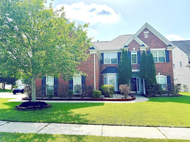 16012 Caranna Ct, Charlotte, NC 28277 - view of front of home featuring brick siding and a front yard