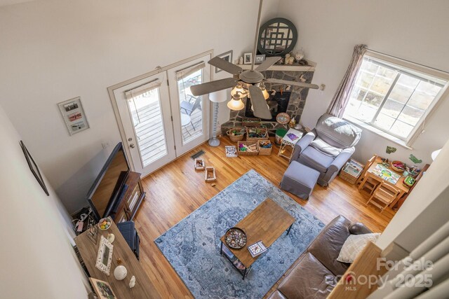 445 Sand Hill Rd Unit 1-6, Asheville, NC 28806 - living area featuring wood finished floors