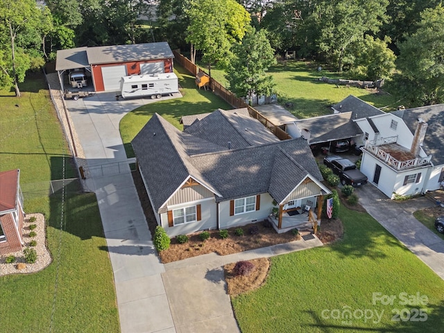 107 Pressley St, Clover, SC 29710 - aerial view of property and surrounding area