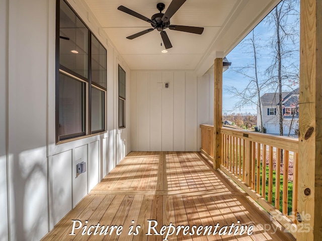 3439 Stags Leap Way, York, SC 29745 - wooden terrace featuring ceiling fan