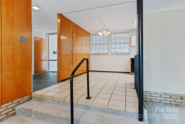 467 16th Ave NW, Hickory, NC 28601 - stairs with a chandelier