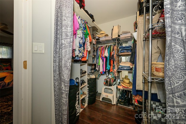 9239 N Vicksburg Park Ct, Charlotte, NC 28210 - spacious closet featuring wood finished floors