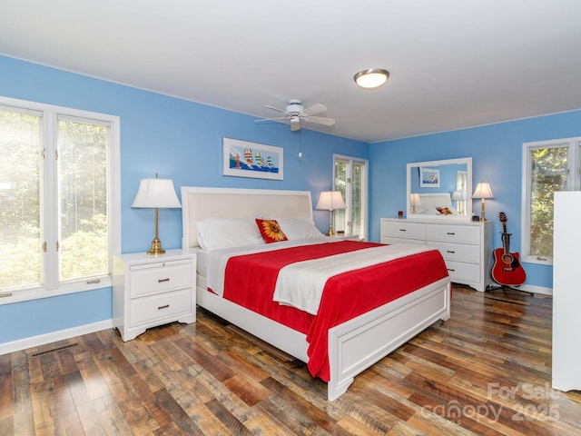6119 Bittersweet Ln, Charlotte, NC 28270 - bedroom with hardwood / wood-style floors and baseboards