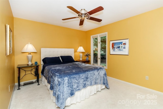 6119 Bittersweet Ln, Charlotte, NC 28270 - bedroom featuring carpet flooring, baseboards, and ceiling fan