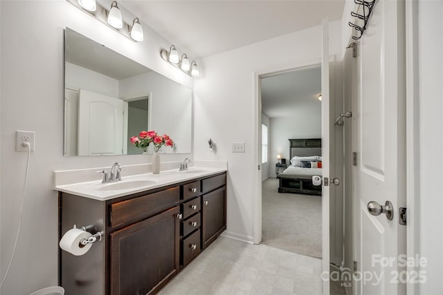 922 Bunker Trce, Rock Hill, SC 29730 - ensuite bathroom with double vanity and baseboards
