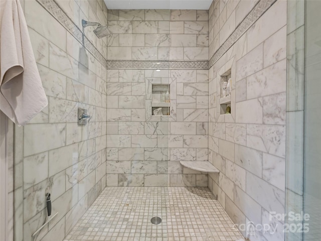 63 Chantilly Dr, Asheville, NC 28804 - bathroom featuring a tile shower