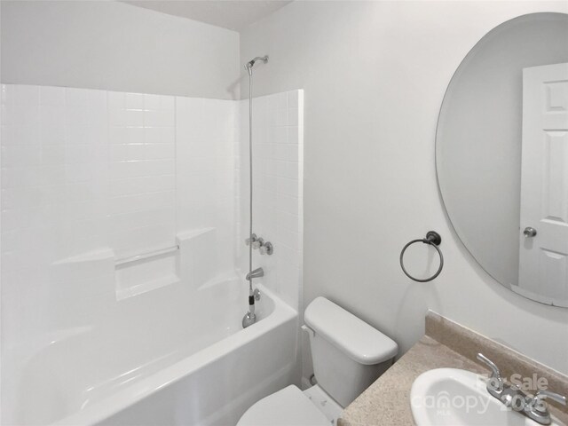7308 Pleasant Hill Church Rd, Marshville, NC 28103 - bathroom with a sink, toilet, and shower / bathtub combination
