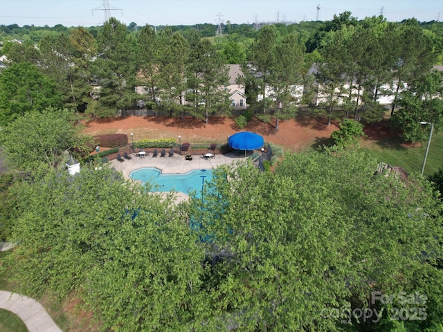 3446 Broadwick St, Charlotte, NC 28213 - aerial view of property's location with a pool