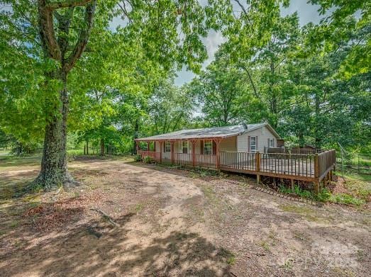 751 Ted Smith Rd, Rutherfordton, NC 28139 - view of front of property with a wooden deck