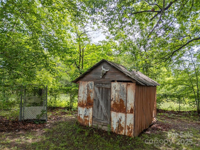 751 Ted Smith Rd, Rutherfordton, NC 28139 - view of shed with fence