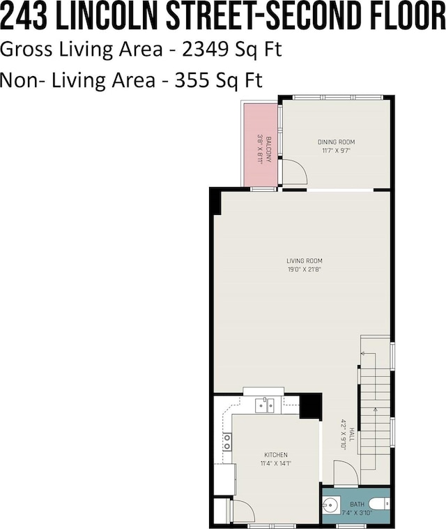 243 Lincoln St, Charlotte, NC 28203 - room layout