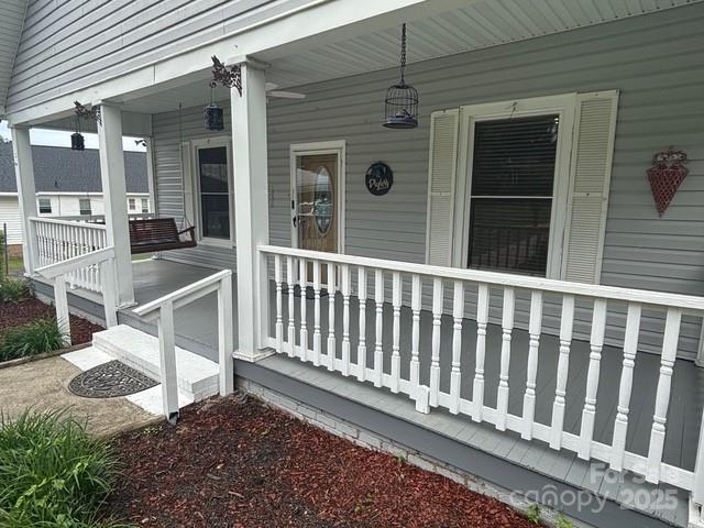 103 Duke St, Great Falls, SC 29055 - view of exterior entry with a porch