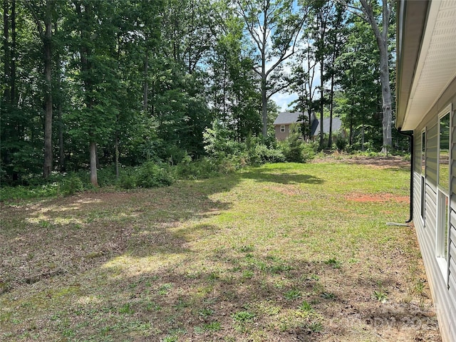 view of green lawn