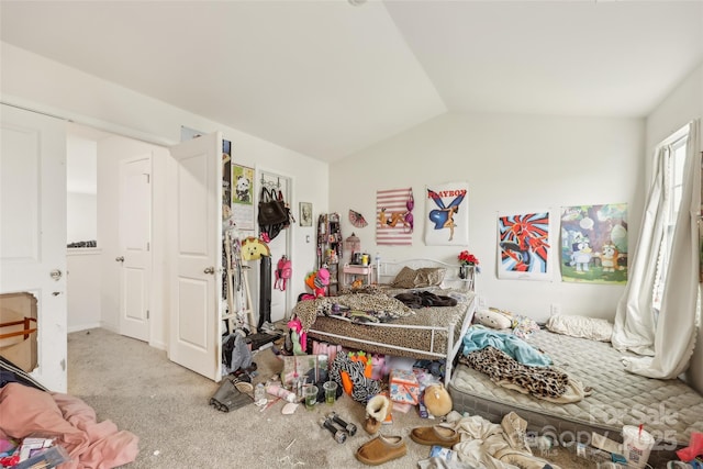 3985 Village Blvd NW, Conover, NC 28613 - carpeted bedroom with vaulted ceiling