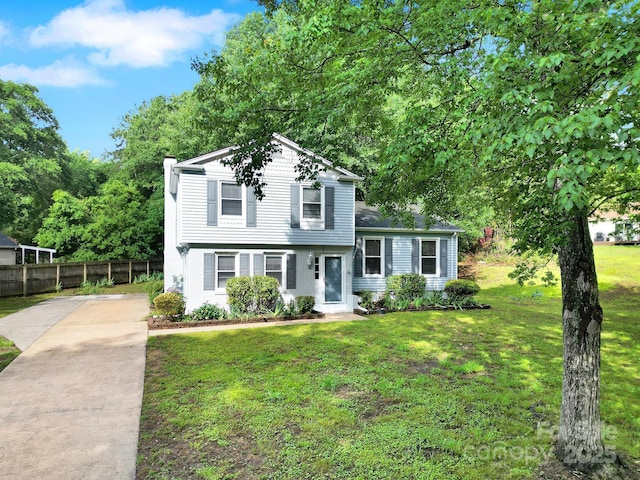 8514 Timber Crest Cir, Charlotte, NC 28226 - tri-level home with driveway and a chimney