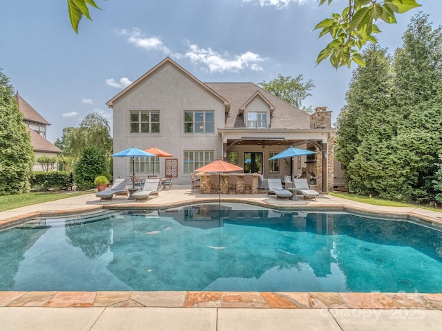 1404 Lookout Cir, Waxhaw, NC 28173 - outdoor pool with a patio