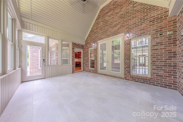 4113 Hoffmeister Dr, Waxhaw, NC 28173 - unfurnished sunroom with vaulted ceiling