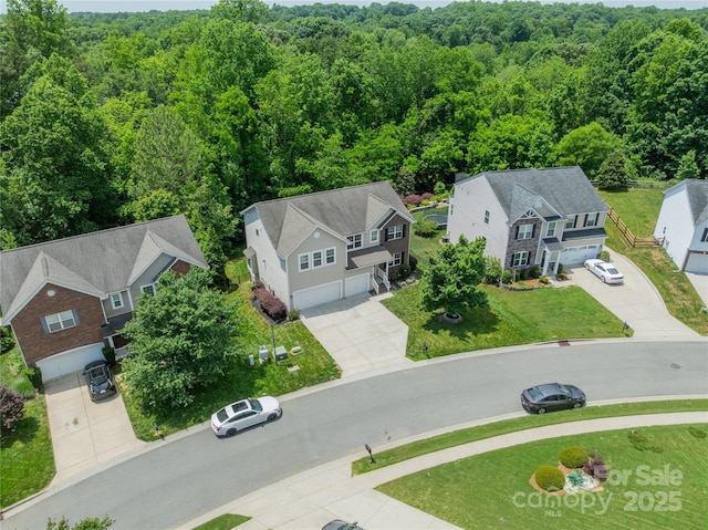 7650 W Berkeley Rd, Denver, NC 28037 - aerial perspective of suburban area featuring a forest