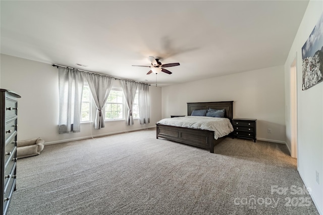 7650 W Berkeley Rd, Denver, NC 28037 - bedroom with carpet floors, baseboards, and ceiling fan