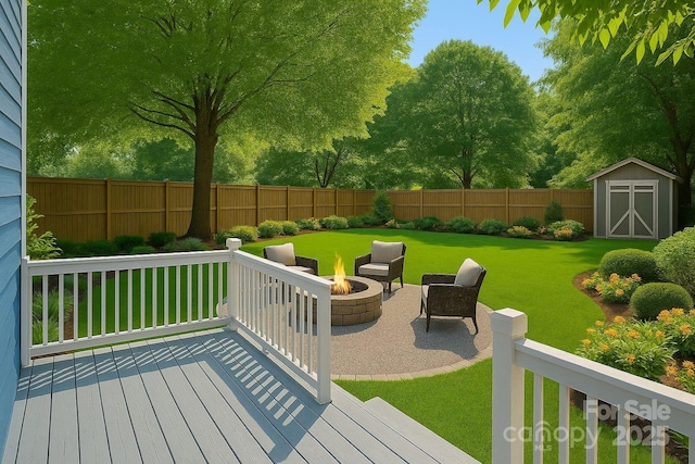 331 Solomon St, Charlotte, NC 28216 - wooden terrace featuring an outdoor fire pit