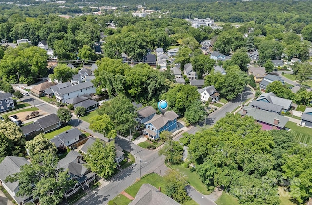 331 Solomon St, Charlotte, NC 28216 - aerial view of property and surrounding area with nearby suburban area