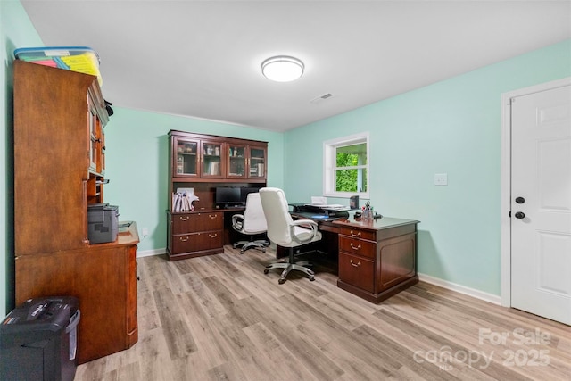 1822 N New Hope Rd, Gastonia, NC 28054 - office area featuring light wood-style floors and baseboards