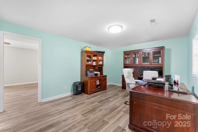 1822 N New Hope Rd, Gastonia, NC 28054 - office area featuring light wood-style floors and baseboards