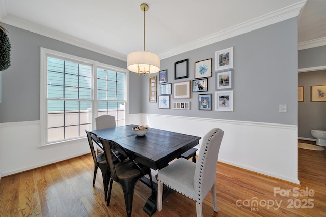 436 Third Baxter St, Fort Mill, SC 29708 - dining area with ornamental molding, wood finished floors, and baseboards