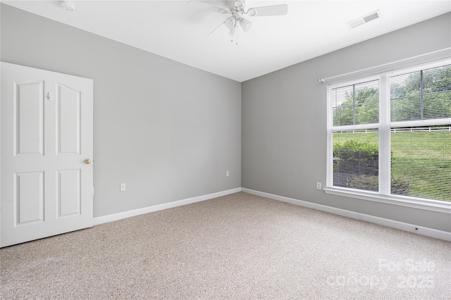 17111 Doe Valley Ct, Cornelius, NC 28031 - carpeted empty room featuring a ceiling fan and baseboards