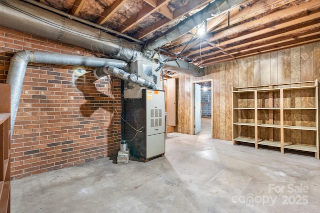 4306 Joplin Rd, Hudson, NC 28638 - unfinished below grade area featuring heating unit