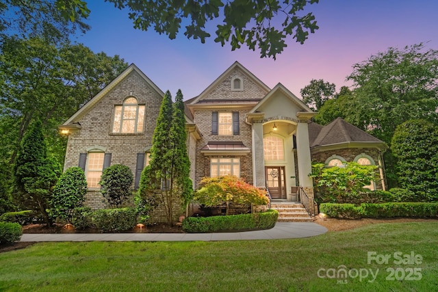 6795 Montgomery Rd, Lake Wylie, SC 29710 - view of front of property featuring a yard and brick siding