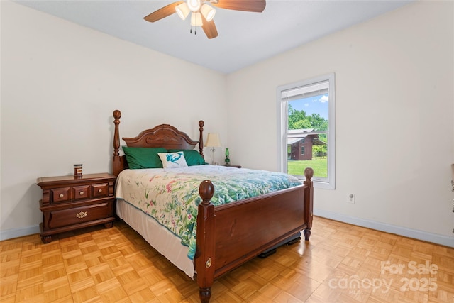 2315 Lanesboro Rd, Marshville, NC 28103 - bedroom with baseboards and a ceiling fan