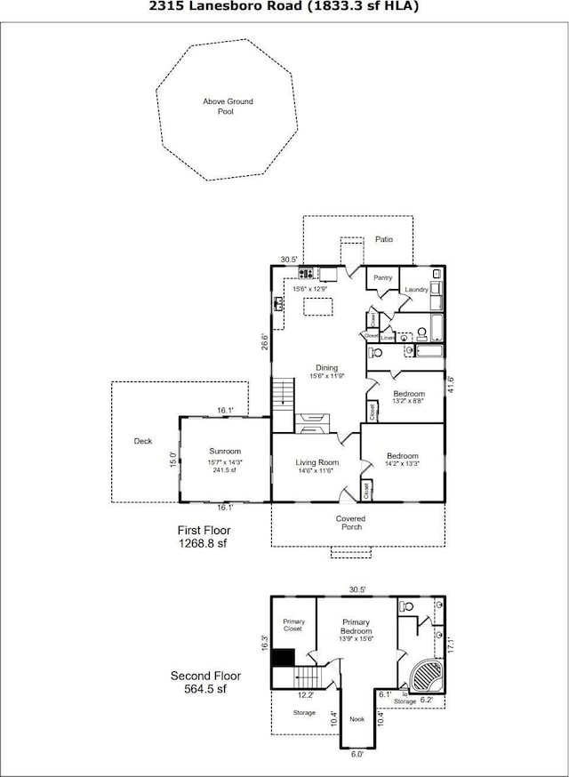 2315 Lanesboro Rd, Marshville, NC 28103 - floor plan / room layout