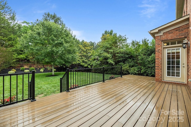 3206 Lakehurst Xing, Matthews, NC 28104 - deck featuring a lawn