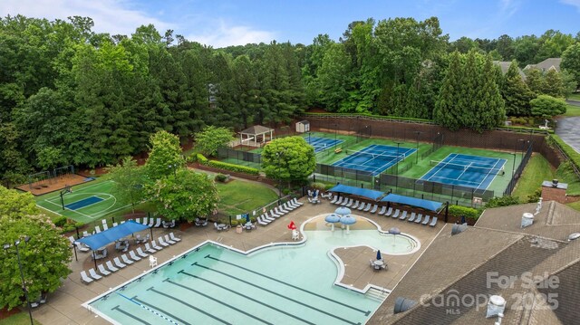 3206 Lakehurst Xing, Matthews, NC 28104 - bird's eye view