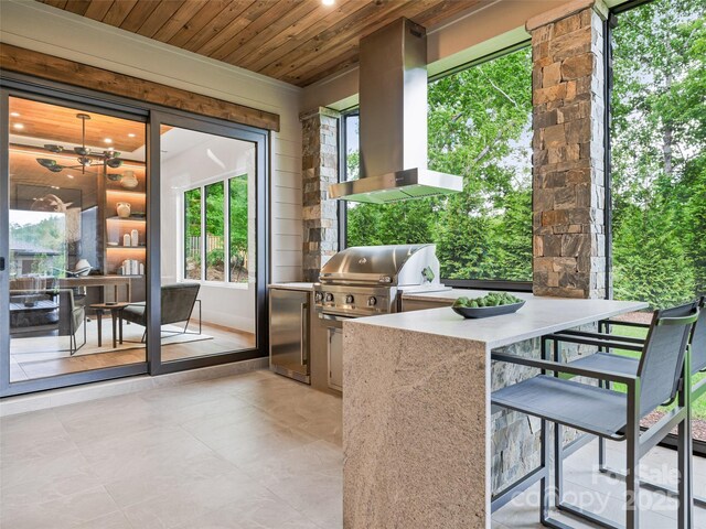 63 Running Creek Trl, Arden, NC 28704 - view of patio / terrace with exterior bar