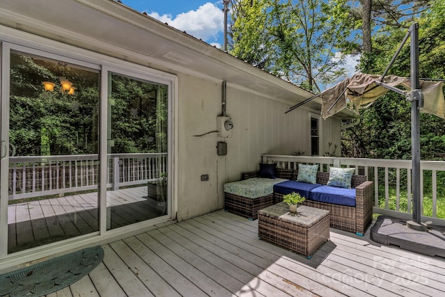 35 Avondale Rd, Asheville, NC 28803 - deck featuring outdoor lounge area