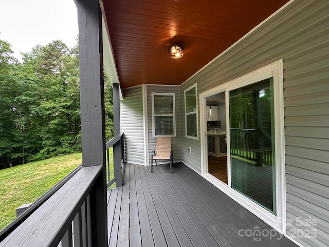 8701 W Dixie Dr, Charlotte, NC 28278 - view of wooden terrace