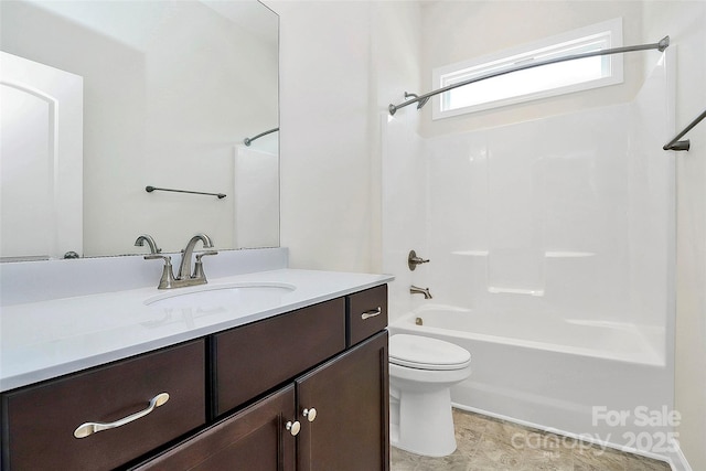 163 Crenshaw Pl NW, Concord, NC 28027 - full bathroom featuring vanity, shower / washtub combination, and toilet
