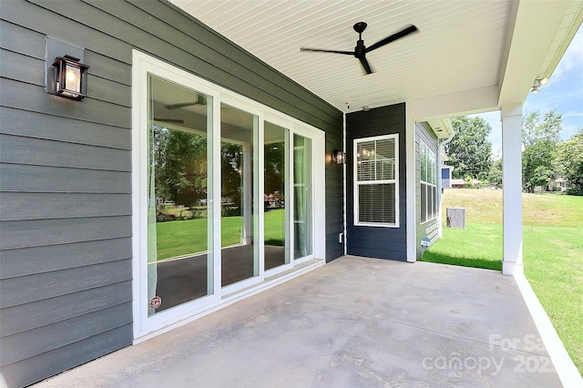163 Crenshaw Pl NW, Concord, NC 28027 - view of patio with ceiling fan