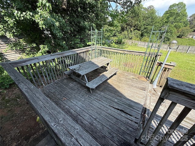 1445 33rd St SW, Hickory, NC 28602 - view of wooden terrace