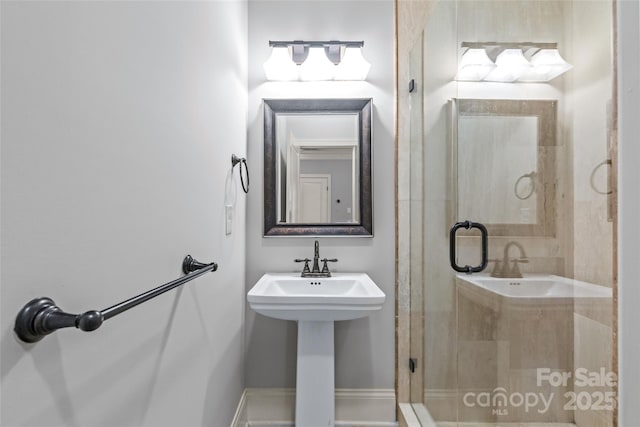 6211 Cruden Bay Way, Charlotte, NC 28277 - bathroom featuring a shower stall and a sink