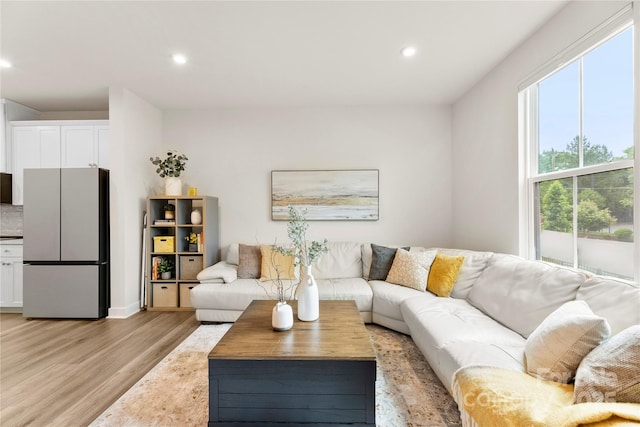 3748 Ellington St, Charlotte, NC 28211 - living area with light wood-type flooring and recessed lighting