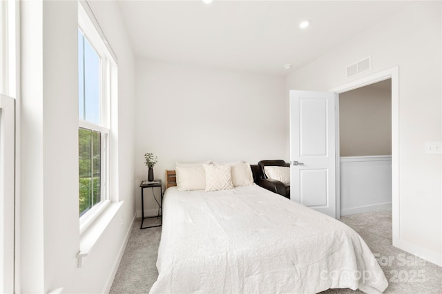3748 Ellington St, Charlotte, NC 28211 - bedroom featuring light colored carpet, baseboards, and recessed lighting
