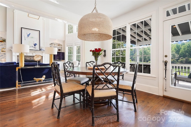 19946 River Falls Dr, Davidson, NC 28036 - dining area featuring wood finished floors